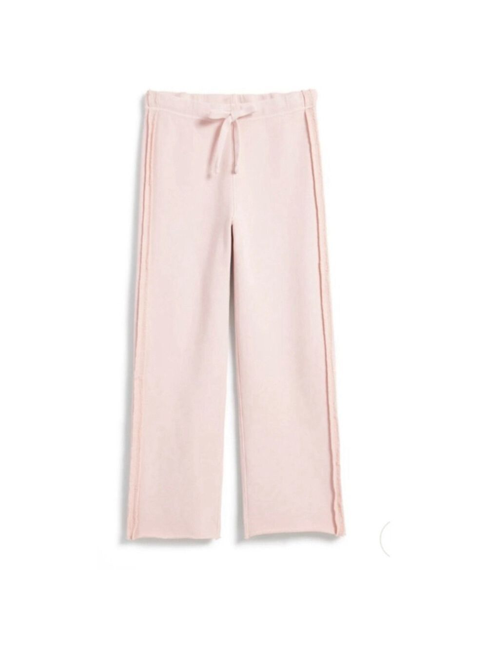 New Frank & Eileen Bella Pink Wide Leg Raw Triple Fleece Pants